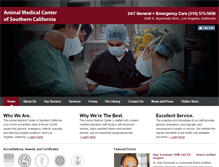 Tablet Screenshot of animalmedcenter.com